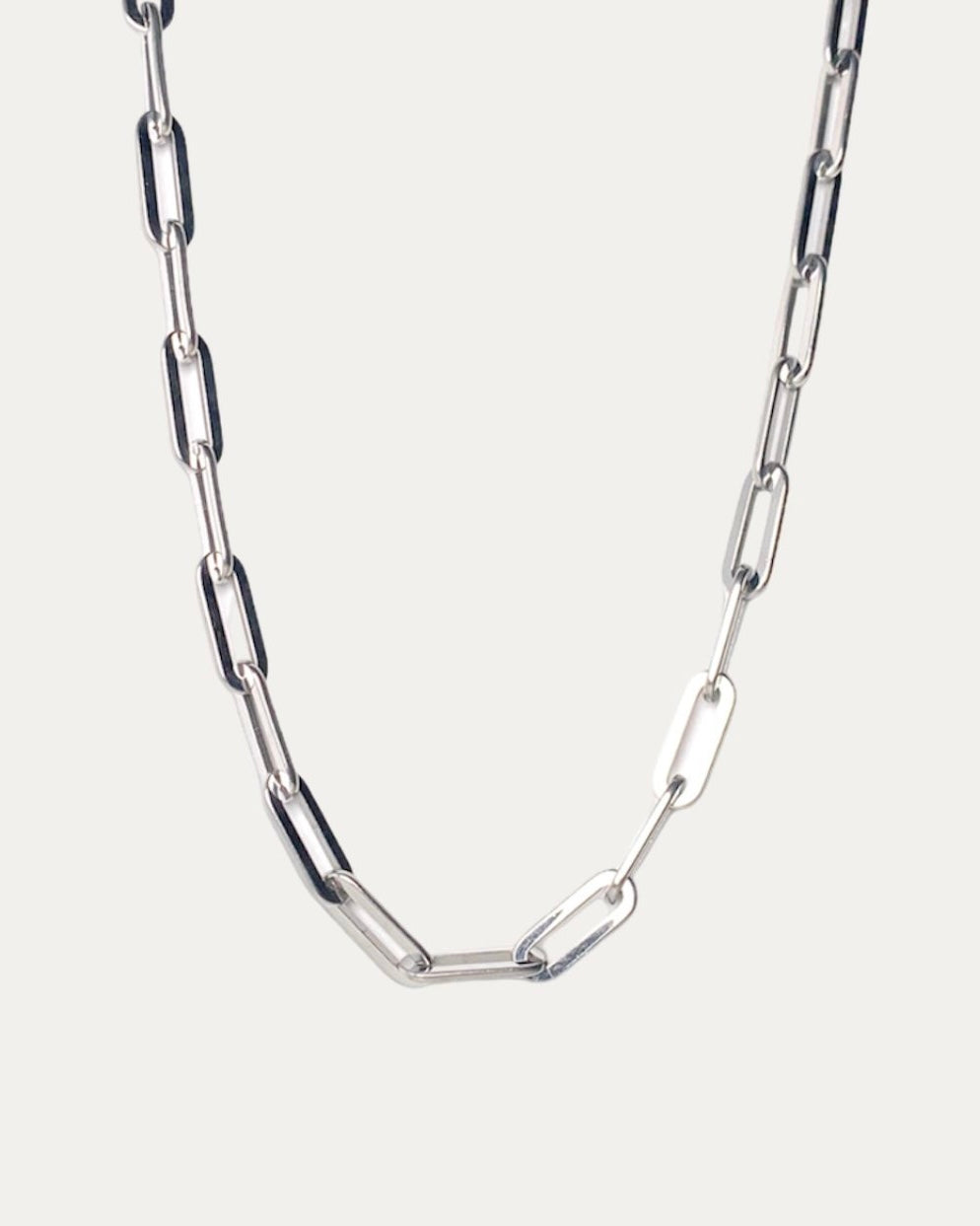 Collier LONG CHAIN. | argent
